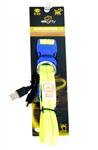 Obojok DUVO+ LED Svietiaci dog neónový žltý nylon 40-55cm/2,5cm