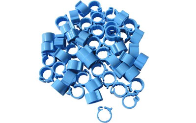 Jelölőgyűrű galamb műanyag 8mm kék