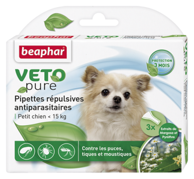 Beaphar Bio Spot On Small Dog - pipetták a paraziták ellen 15 kg-nál kisebb kutyáknak, kicsi fajták számára