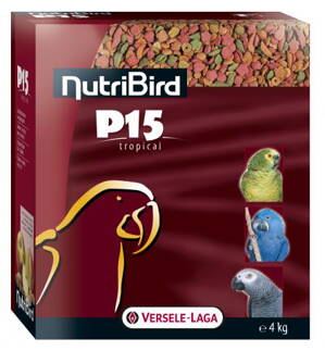 NutriBird P15 Tropical 4kg száraztáp papagájnak