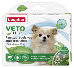 Beaphar Bio Spot On Small Dog - pipetták a paraziták ellen 15 kg-nál kisebb kutyáknak, kicsi fajták számára