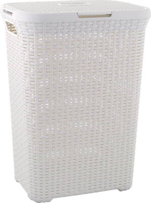 Kôš Curver® NATURAL STYLE 60L, krémový, 44x34x61 cm, na bielizeň, prádlo