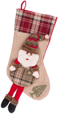 Dekoracia MagicHome XmJ014, Ponožka Santa, 50 cm