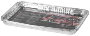 Miska Strend Pro Grill 34x23x2.5 cm, 3 ks, obdĺžniková, perforovaná, ALU