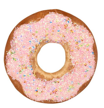 Dekorácia MagicHome, donut, hnedý, 13 cm, závesný