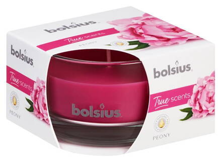 Sviecka bolsius Jar True Scents 50/80 mm, pivónia