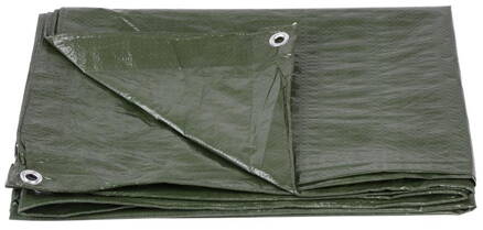 Plachta Tarpaulin Khaki 06,0x08,0 m, 80 g/m, zakrývacia, oliva/kamufláž