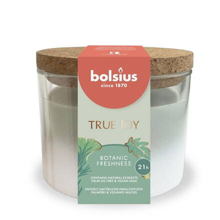 Sviečka bolsius True Joy Botanic Freshness, 180/90 mm