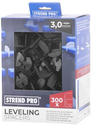 Medzernik Strend Pro LS230T, pod obklad, 3 mm, bal. 300 ks, plast transparentný