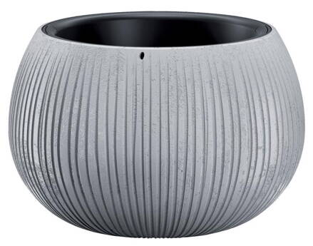Kvetinac BETON Bowl, 29/19x20 cm, sivý