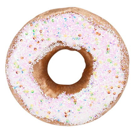 Dekorácia MagicHome, donut, hnedý, 13 cm, závesný