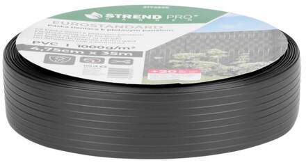 Páska Strend Pro EUROSTANDARD, 47,5 mm, L-35 m, tieniaca, antracit, krycia, na plotové panely, s 20 klipsami, 1200g/m2, PVC, RAL7016