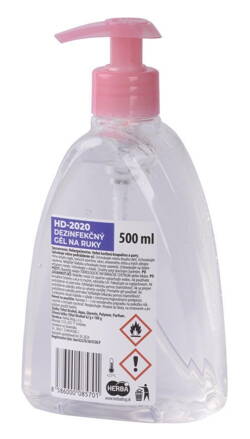 Gel Herba HD-2020, 500 ml, dezinfekčný, s pumpičkou