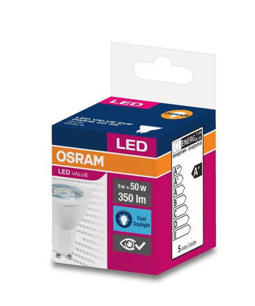 Ziarovka OSRAM® LED Value PAR16 50 36° 5W/6500K GU10