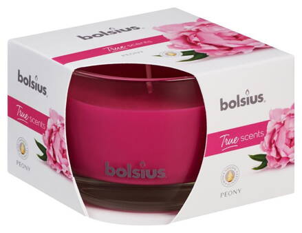 Sviecka bolsius Jar True Scents 63/90 mm, pivónia