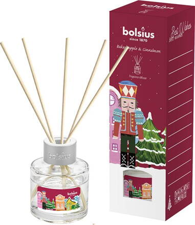 Difúzer Bolsius Luskáčik, vianočný, get cosy (pečené jablko a škorica), 30 ml