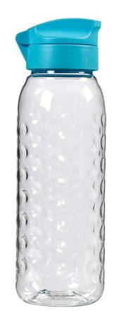 Fľaša Curver® DOTS BOTTLE, 0,45L, modrá, 6,4x20 cm