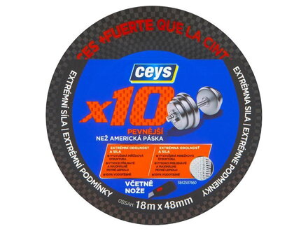 Páska Ceys Profesionálna, x10, 18m x 48 mm
